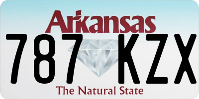 AR license plate 787KZX