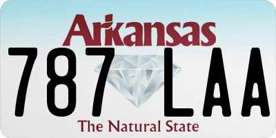 AR license plate 787LAA