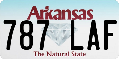 AR license plate 787LAF