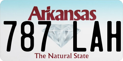 AR license plate 787LAH
