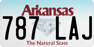 AR license plate 787LAJ