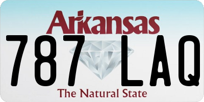 AR license plate 787LAQ