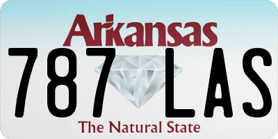 AR license plate 787LAS