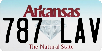 AR license plate 787LAV