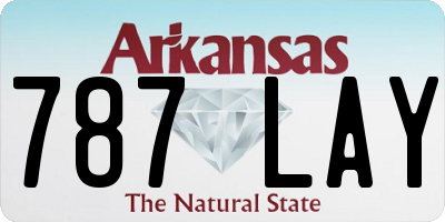 AR license plate 787LAY
