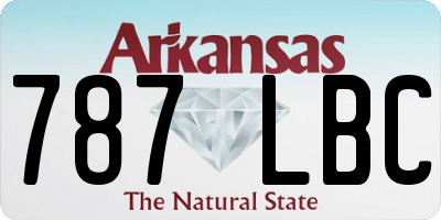 AR license plate 787LBC