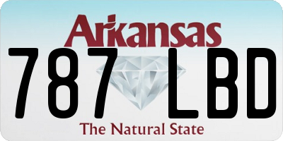 AR license plate 787LBD