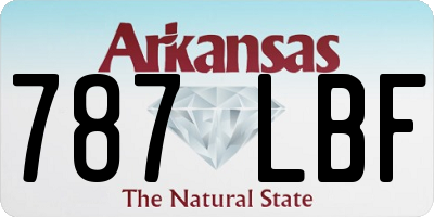 AR license plate 787LBF