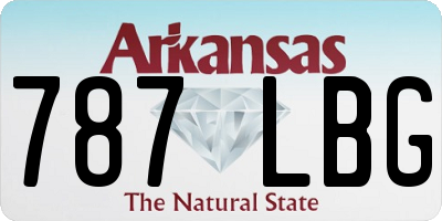 AR license plate 787LBG