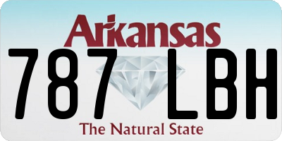 AR license plate 787LBH