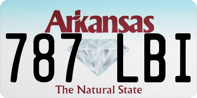 AR license plate 787LBI