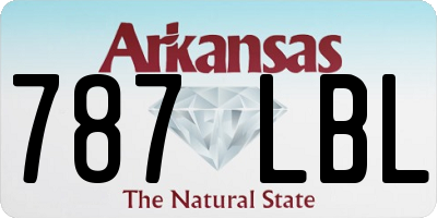 AR license plate 787LBL