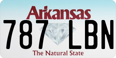 AR license plate 787LBN