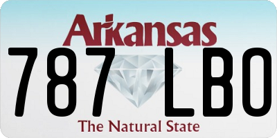 AR license plate 787LBO