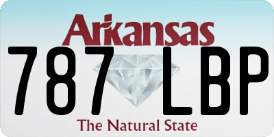 AR license plate 787LBP