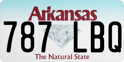 AR license plate 787LBQ