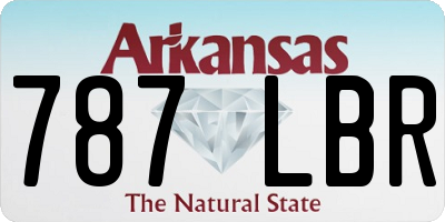AR license plate 787LBR
