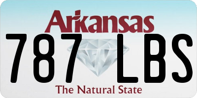 AR license plate 787LBS