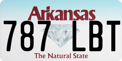 AR license plate 787LBT