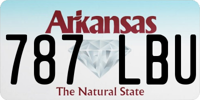 AR license plate 787LBU