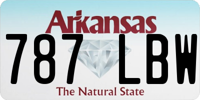 AR license plate 787LBW