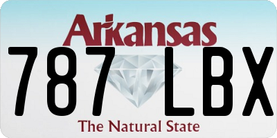 AR license plate 787LBX