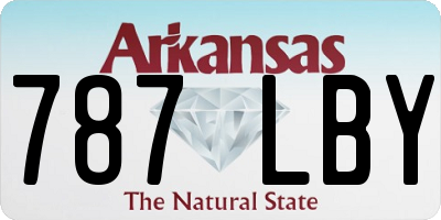 AR license plate 787LBY