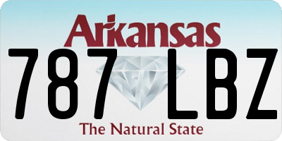 AR license plate 787LBZ