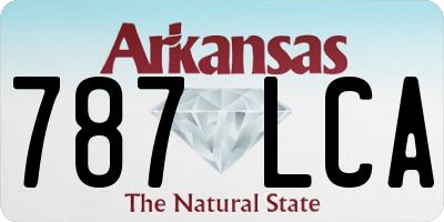AR license plate 787LCA