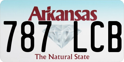 AR license plate 787LCB
