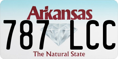 AR license plate 787LCC