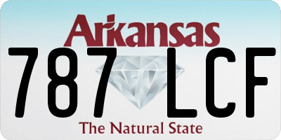 AR license plate 787LCF