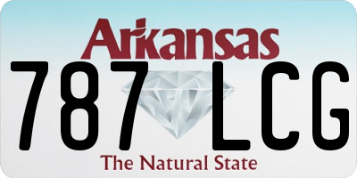 AR license plate 787LCG