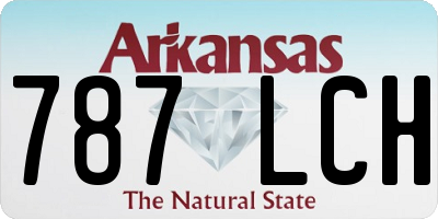 AR license plate 787LCH