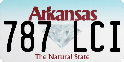 AR license plate 787LCI