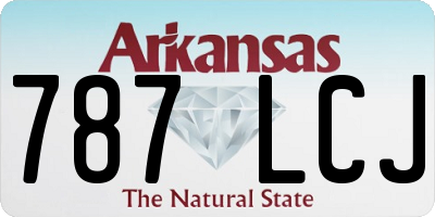 AR license plate 787LCJ