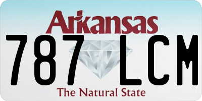 AR license plate 787LCM