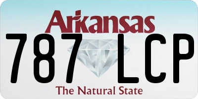 AR license plate 787LCP