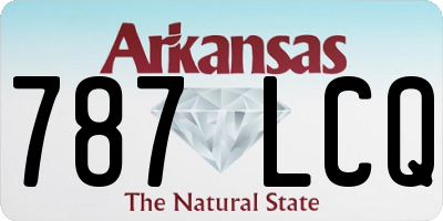 AR license plate 787LCQ