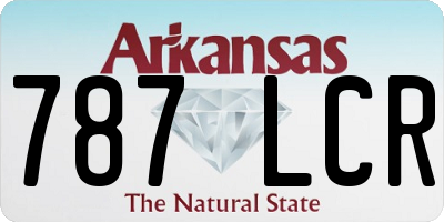 AR license plate 787LCR