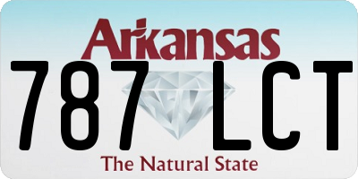 AR license plate 787LCT