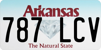 AR license plate 787LCV