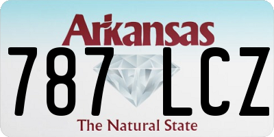 AR license plate 787LCZ