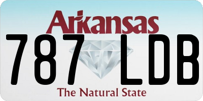 AR license plate 787LDB