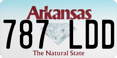 AR license plate 787LDD