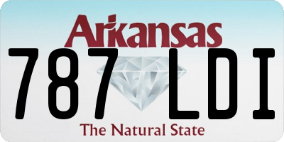 AR license plate 787LDI