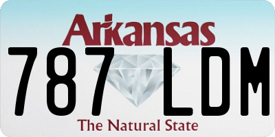 AR license plate 787LDM