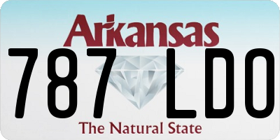 AR license plate 787LDO