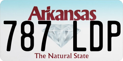 AR license plate 787LDP