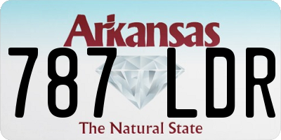 AR license plate 787LDR